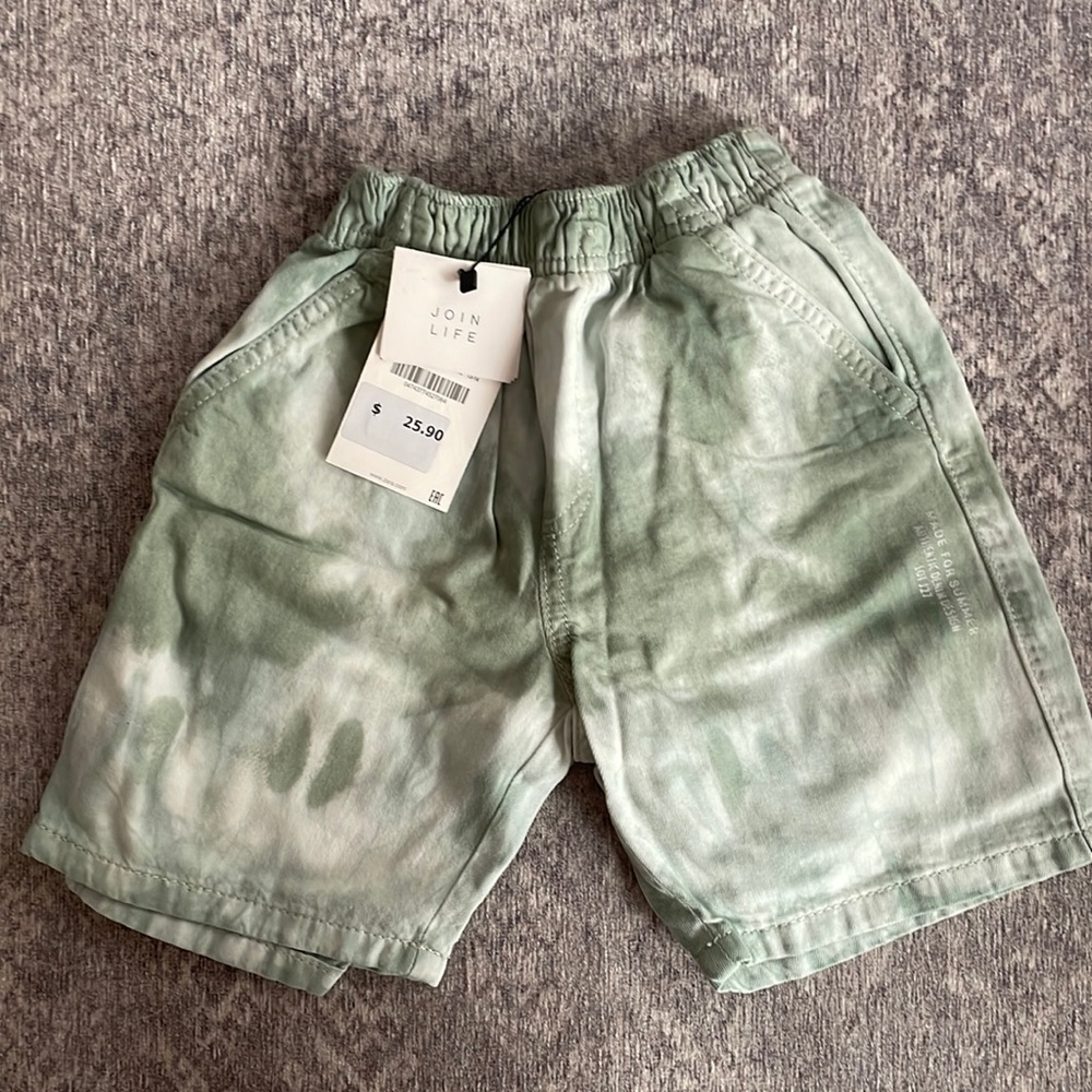 ZARA LITTLE BOY’S DENIM TIE DYE SHORTS